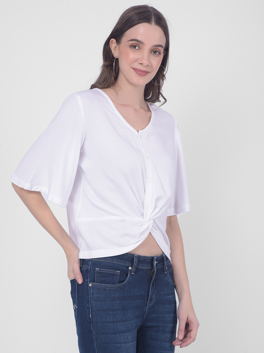 Numero Uno Women Solid White Top